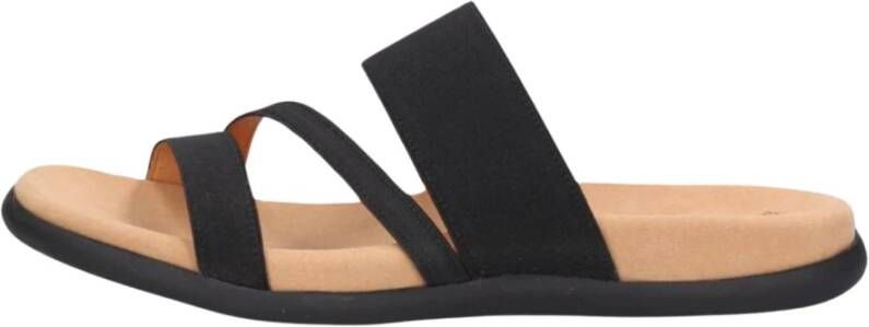 Gabor Comfortabele Zwarte Slipper Model 702 Black Dames