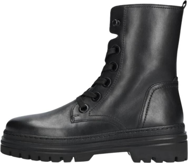 Gabor Dames Combat Boots Stijlvol Zwart Black Dames