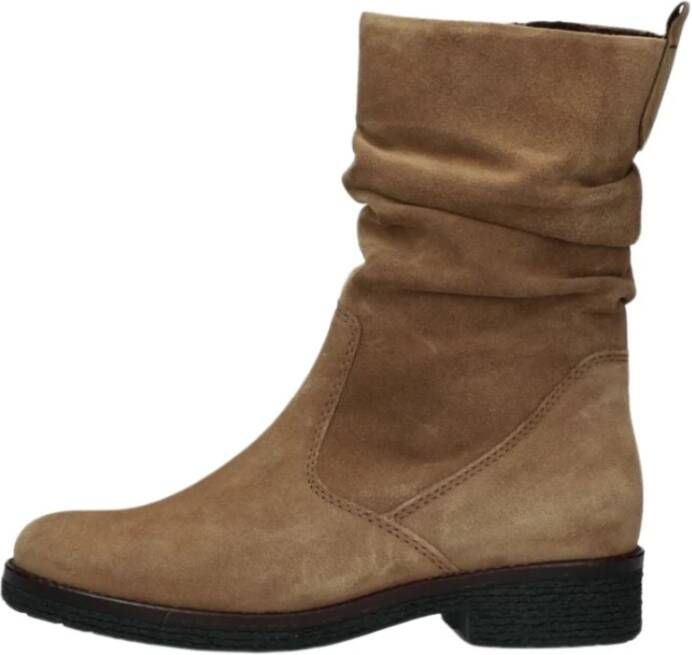 Gabor Dames Enkellaarsjes 703.1 Camel Brown Dames