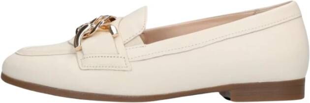 Gabor Dames Loafers met Kettingdetail White Dames