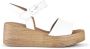 Gabor Ecru Leren Sandalen Beige Dames - Thumbnail 2