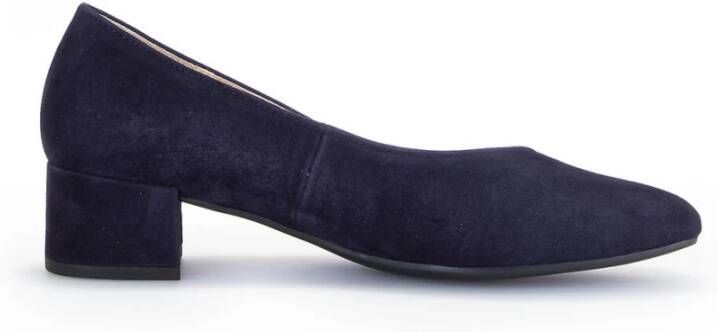 Gabor Elegant Samtchevreau Pumps Blue Dames