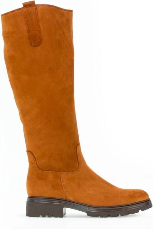 Gabor Elegante bruine nubuck rijlaarzen Brown Dames