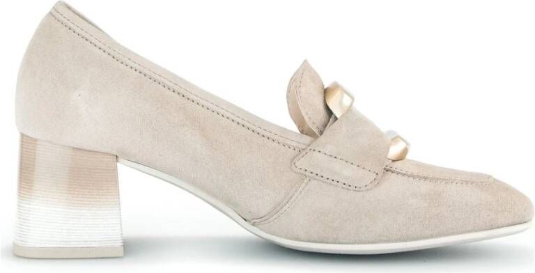 Gabor Elegante Gesloten Formele Zakelijke Schoenen Beige Dames