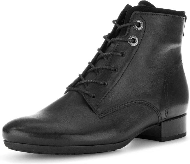 Gabor Elegante suède enkellaars zwart Black Dames