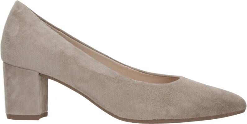 Gabor Elegante Suède Pump Beige Dames