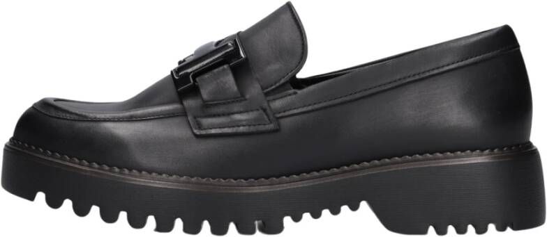 Gabor Elegante Zwarte Loafers Model 452 Black Dames