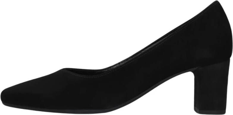 Gabor Elegante Zwarte Pumps met Puntige Neus Black Dames