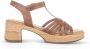 Gabor Lichtgewicht Hoge Hak Sandalen Brown Dames - Thumbnail 2