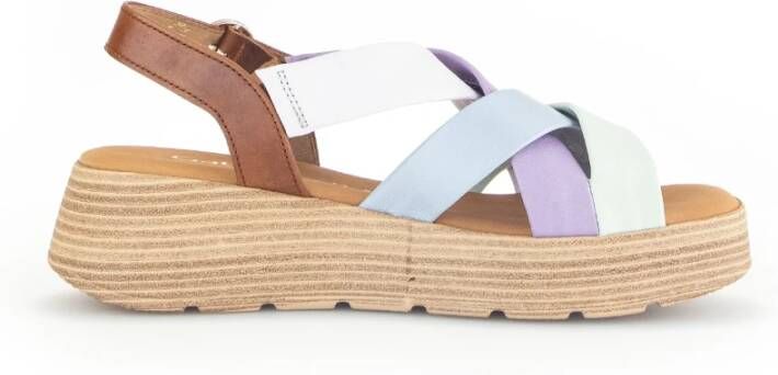 Gabor Flat Sandals Multicolor Dames