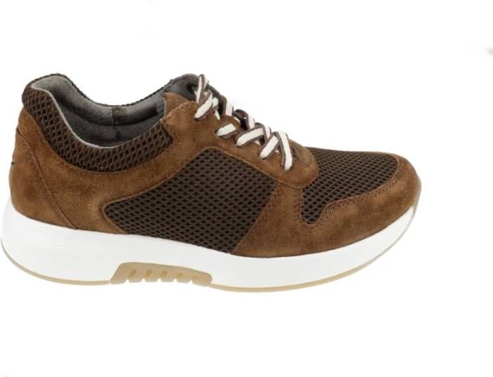 Gabor Flexibele Walking Sneaker Brown Dames