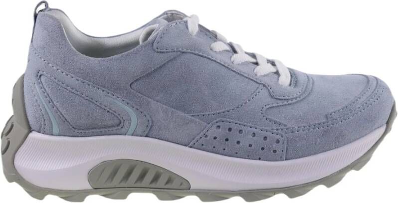 Gabor Flexibele Walking Sneaker met Rollingsoft Technologie Blue Dames