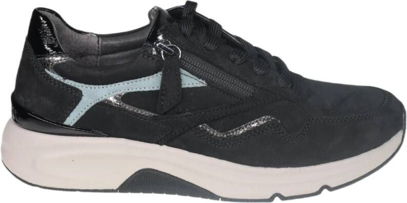 Gabor Flexibele Walking Sneaker Zwart Black Dames