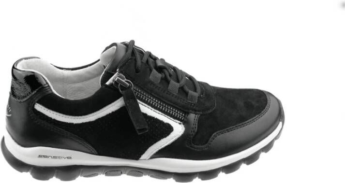 Gabor Flexibele Walking Sneaker Zwart Black Dames