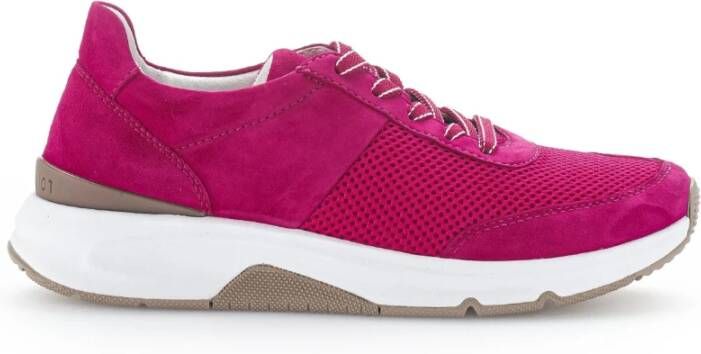 Gabor Fuchsia Textiel Wandelsneakers Pink Dames