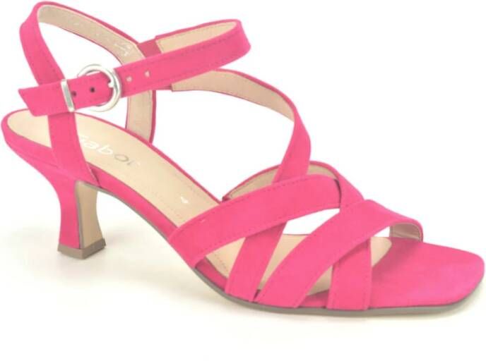 Gabor Fuchsia Fijne Sandalen 5cm Hak Pink Dames