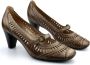 Gabor Geperforeerde zomer pump in taupe Gray Dames - Thumbnail 2