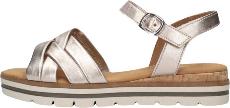 Gabor Gouden Band Sandalen 083.3 Beige Dames