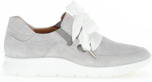 Gabor Grijze Leren Sneaker Schoenen Gray Dames