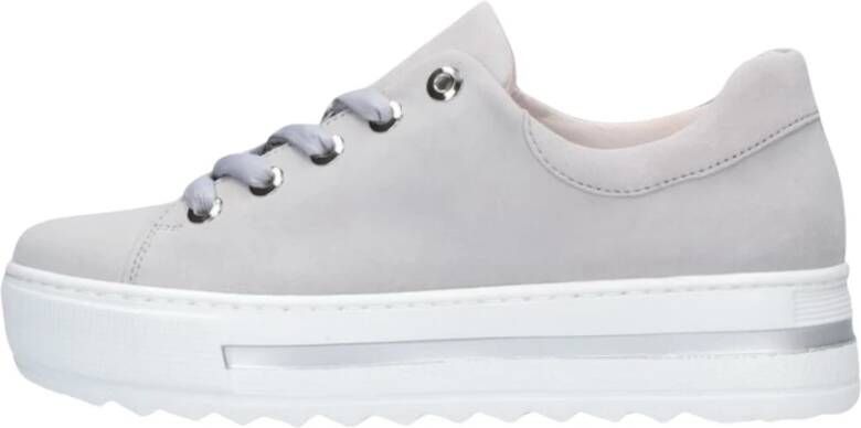 Gabor Grijze Lichtgewicht Platform Sneakers Gray Dames