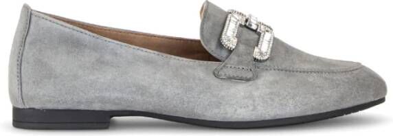 Gabor Grijze Suède Loafers Instap Schoenen Gray Dames