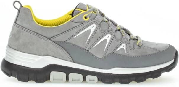 Gabor Grijze Suède Sneakers Gray Dames