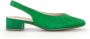 Gabor Groene Velours Slingback Schoenen Green Dames - Thumbnail 1