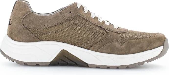 Gabor Heren Rollingsoft wandelsneakers Brown Heren