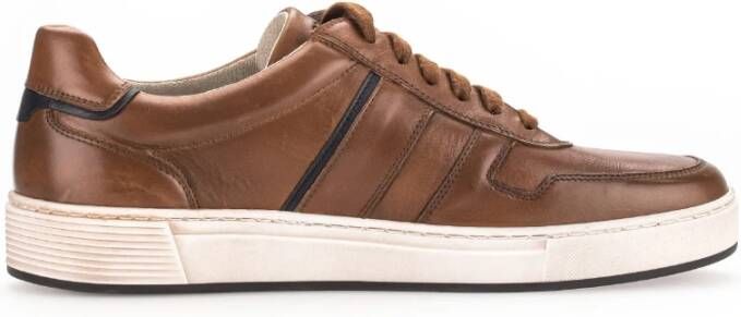 Gabor Heren sneakers van gecertificeerd leer Brown Heren