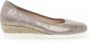 Gabor Iridescent suede wedge ballerinas Gray Dames - Thumbnail 1