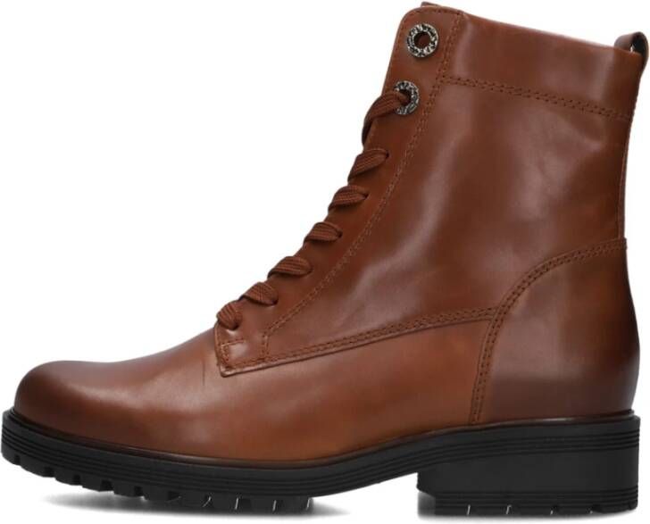 Gabor Kameelkleurige Veterschoenen voor Dames Brown Dames