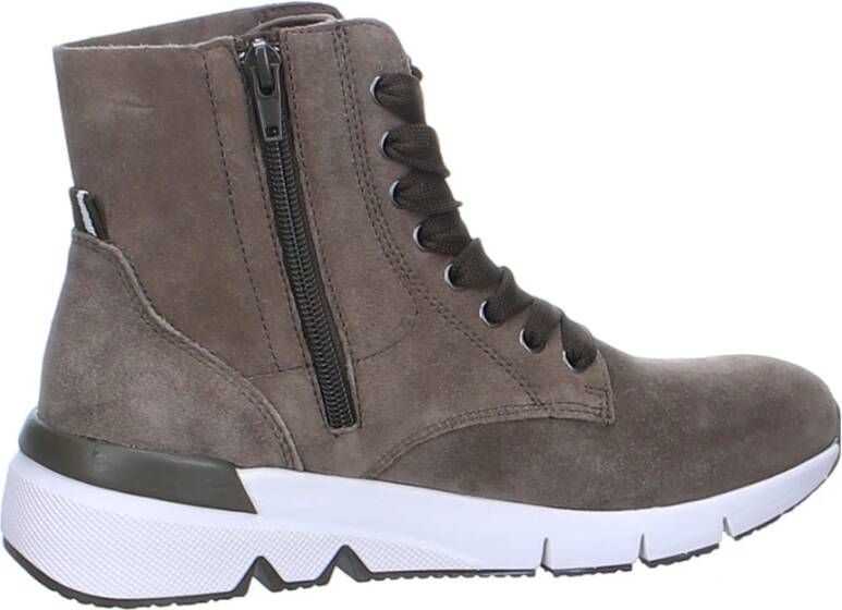 Gabor Khaki Casual Schoenen Brown Dames