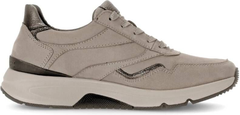 Gabor Kleurrijke Rollende Wandelsneaker Beige Dames