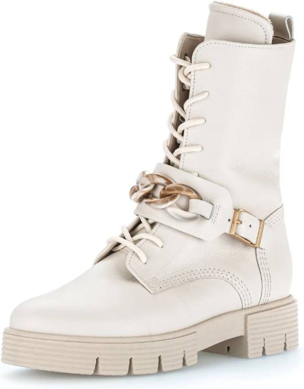 Gabor Lace-up Boots Wit Dames