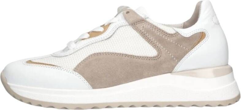 Gabor Lage Sneakers Taupe Suède Multicolor Dames