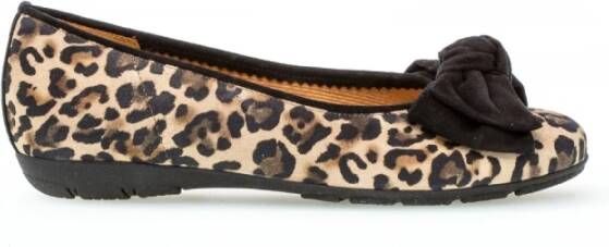 Gabor Leopard Print Klassieke Ballerina Schoenen Multicolor Dames