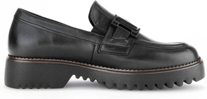 Gabor Loafers Foulardcalf Stijl Black Dames