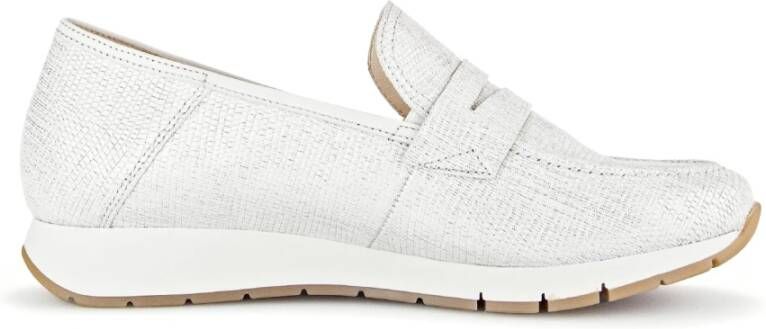 Gabor Loafers White Dames