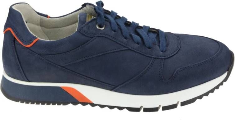 Gabor Luxe Nubuck Leren Sneaker met EVA-zool Blue Heren