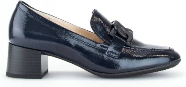 Gabor Marine Lakleren Mocassins Blue Dames