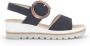 Gabor Marineblauwe Suède Sandalen Comfort Collectie Blue Dames - Thumbnail 5