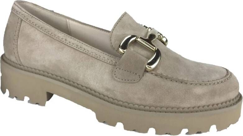 Gabor Mocassin Schoenen Beige Dames