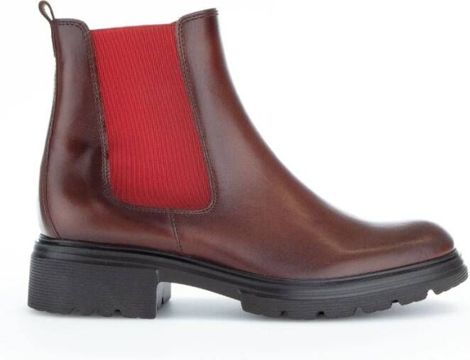 Gabor Moderne Chelsea Boots van glad leer Brown Dames