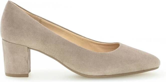 Gabor Moderne Elegante Beige Leren Pumps Beige Dames