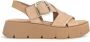 Gabor Moderne Karamel Leren Sandalen Beige Dames - Thumbnail 1