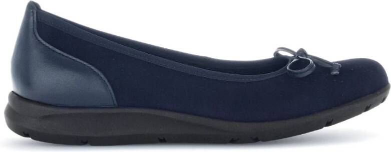 Gabor Moderne Suede Ballerina Blue Dames