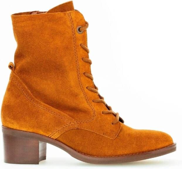 Gabor Moderne Suède Veterschoenen Brown Dames