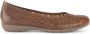 Gabor Comfortabele Bruin Leren Loafer Brown Dames - Thumbnail 2