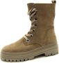 Gabor Nubuck Leren Veterschoenen Brown Dames - Thumbnail 1