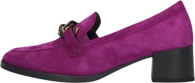 Gabor Paarse Suède Loafers voor Dames Purple Dames